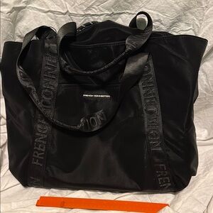 French Connection Sleek Black Carryall